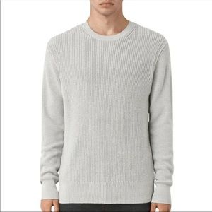 All Saints Rothay Crew Knit Jumper in Sand